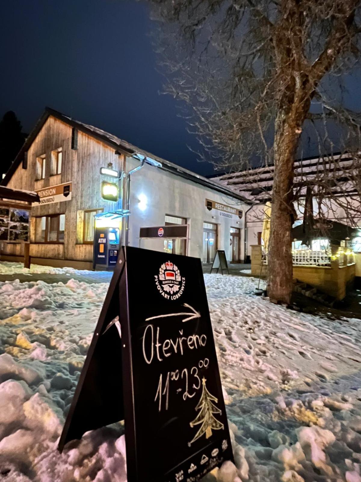 Penzion A Restaurace U Sousedu Strazny Kültér fotó